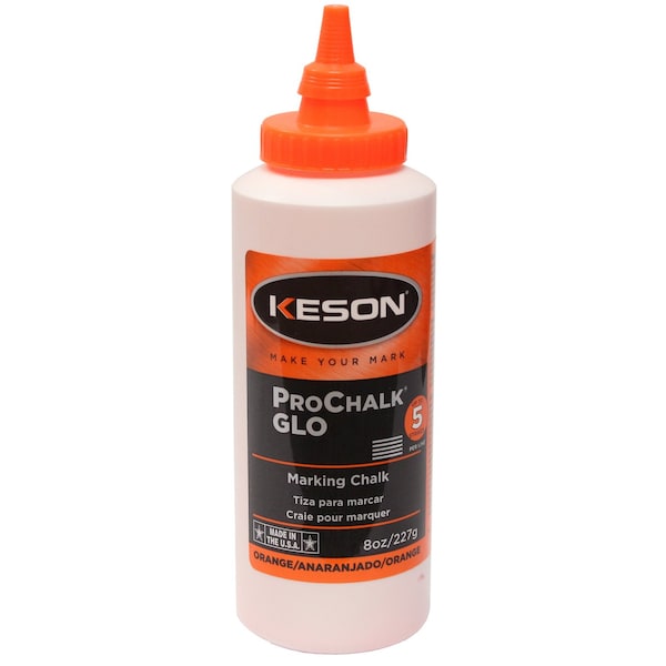 8 Oz Orange Fluorescent Ultra-Fine Std Chalk Refilll, 12PK